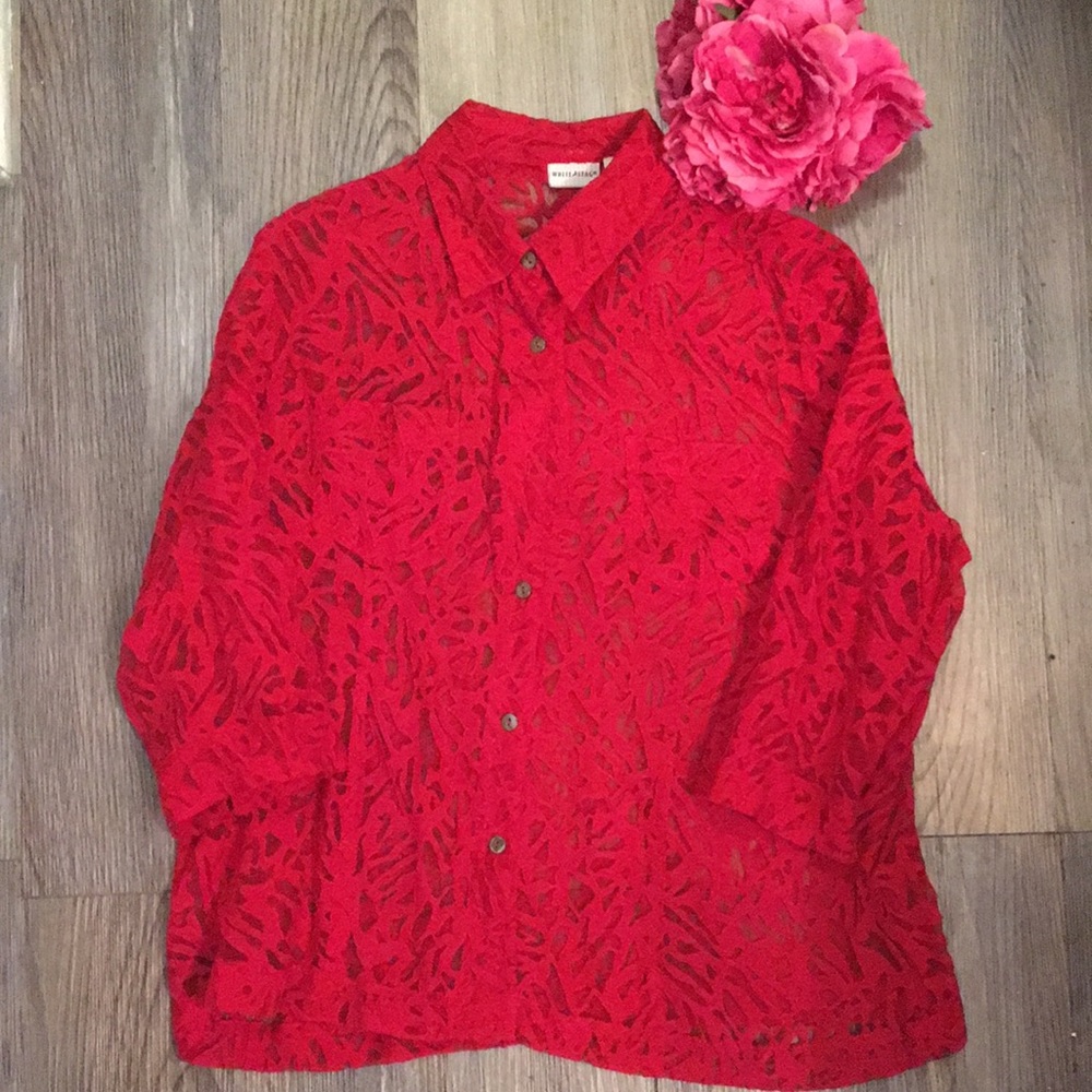 White Stag Peekaboo Blouse XL